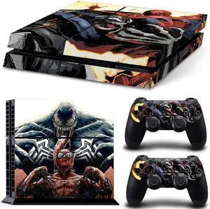 Venom Game Console Vinyl Skin Sticker for PS4 Controller GamePad Decal Printing Protective Film(TN-PS4-7177)