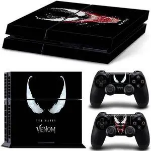 Venom Game Console Vinyl Skin Sticker for PS4 Controller GamePad Decal Printing Protective Film(TN-PS4-7179)