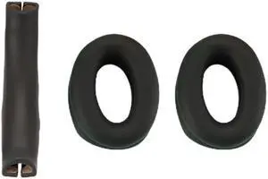 Comfortable Ear pads for WH-1000XM4/1000XM3 Headset Earpad Headband Cover Sleeve(Black)