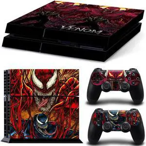 Venom Game Console Vinyl Skin Sticker for PS4 Controller GamePad Decal Printing Protective Film(TN-PS4-7196)