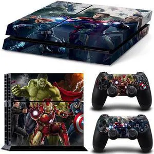 Iron Man Game Console Vinyl Skin Sticker for PS4 Controller GamePad Decal Frinti Protective Film(TN-PS4-1578)