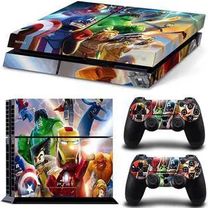 Iron Man Game Console Vinyl Skin Sticker for PS4 Controller GamePad Decal Frinti Protective Film(TN-PS4-1578)
