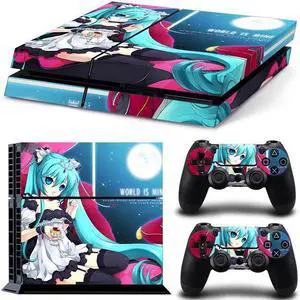 Stitch Cartoon Game Console Vinyl Skin Sticker for PS4 PS 4 Controller GamePad Decal Protective Film(TN-PS4-3010)