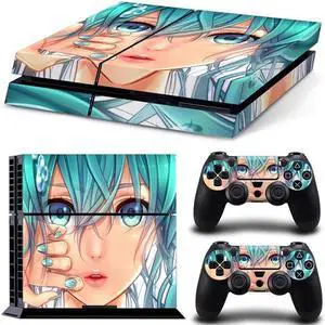 Stitch Cartoon Game Console Vinyl Skin Sticker for PS4 PS 4 Controller GamePad Decal Protective Film(TN-PS4-3010)