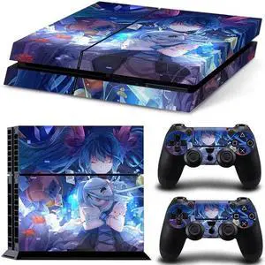 Stitch Cartoon Game Console Vinyl Skin Sticker for PS4 PS 4 Controller GamePad Decal Protective Film(TN-PS4-3010)