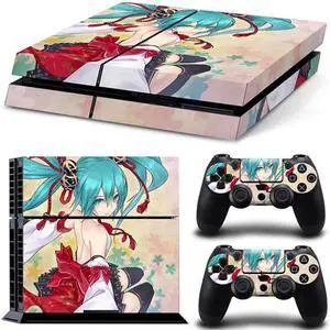 Stitch Cartoon Game Console Vinyl Skin Sticker for PS4 PS 4 Controller GamePad Decal Protective Film(TN-PS4-3010)