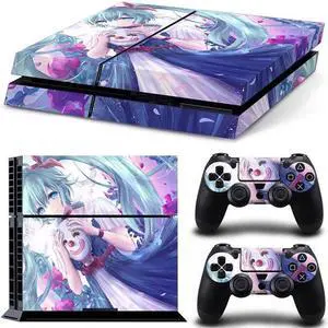 Stitch Cartoon Game Console Vinyl Skin Sticker for PS4 PS 4 Controller GamePad Decal Protective Film(TN-PS4-3010)