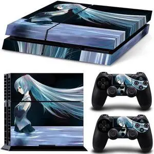 Stitch Cartoon Game Console Vinyl Skin Sticker for PS4 PS 4 Controller GamePad Decal Protective Film(TN-PS4-3010)