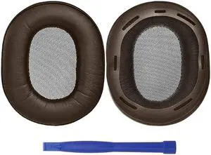 Headset Protein Earpads for MDR-1A Headphone Ear Cushion Ear pads Cushion(brown)