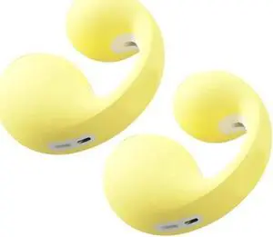 1 Pair Earbud Ear Caps Protective Cover Eartips Ear Buds Cups for Ambie AM-TW01(large)
(Yellow)