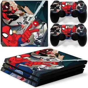 Vinyl Skin Sticker for PS4 Pro Console 2 Controllers Decal Film Game Accessories Para(TN-P4Pro-5994)