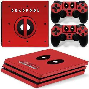 Deadpool Vinyl Skin Sticker for PS4 Pro Console 2 Controllers Decal Film Para Game Accessories(TN-P4Pro-5057)