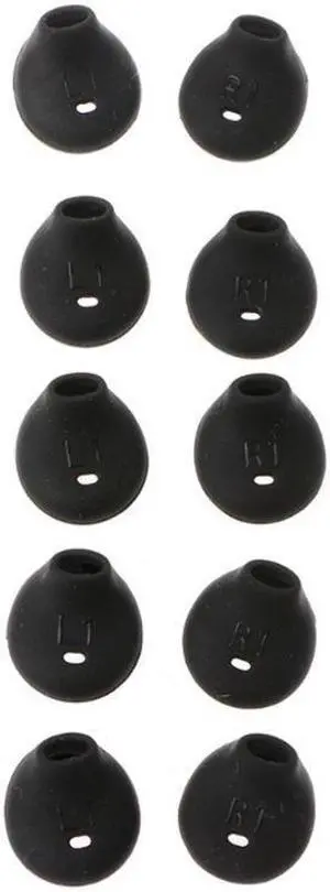 Silicone Sleeves Earbuds Ear Buds Tips fors-ony- WI-SP500 for S7  Earphone  Tips Repairing Parts(Black)