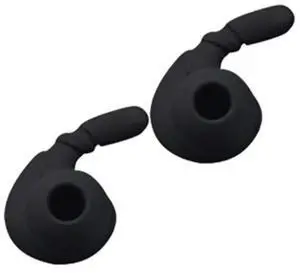 Lightweight Ear Hook Ear Buds Silicone Ear Buds Gels Eartips Earpads Sports(Black)