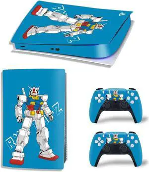 Vinyl Protective Film PS5 Digital Edition Skin Sticker Decal Para for PS5Console 2 Controllers PS5 Skin Sticker(TN-PS5Digital-3977)