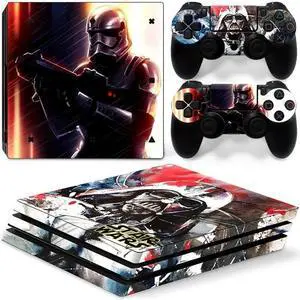 Star Wars Vinyl Skin Sticker for PS4 Pro Console 2 Controllers Decal Full Film Para Game Accessories(TN-P4Pro-0062)