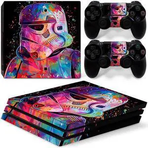 Star Wars Vinyl Skin Sticker for PS4 Pro Console 2 Controllers Decal Full Film Para Game Accessories(TN-P4Pro-0067)