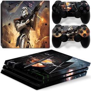 Star Wars Vinyl Skin Sticker for PS4 Pro Console 2 Controllers Decal Full Film Para Game Accessories(TN-P4Pro-0071)