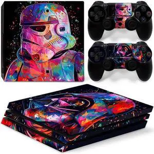 Star Wars Vinyl Skin Sticker for PS4 Pro Console 2 Controllers Decal Full Film Para Game Accessories(TN-P4Pro-0069)