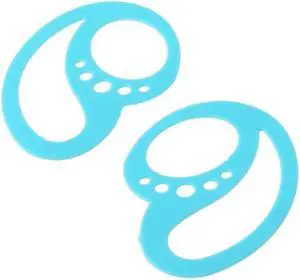 Replacement Earphones Silicone Cushion Covers  Ear Buds Gels Eartips(Silica gel)
(Blue)
