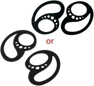 Replacement Earphones Silicone Cushion Covers  Ear Buds Gels Eartips(Silica gel)
(Black)