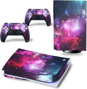 Luxury Color PS5 Disk Skin Sticker Decal Film for PS5Disk Console and 2 Controllers PS5 Disk Skin Sticker Vinyl(TN-PS5Disk-3558)
