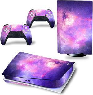 Luxury Color PS5 Disk Skin Sticker Decal Film for PS5Disk Console and 2 Controllers PS5 Disk Skin Sticker Vinyl(TN-PS5Disk-3558)