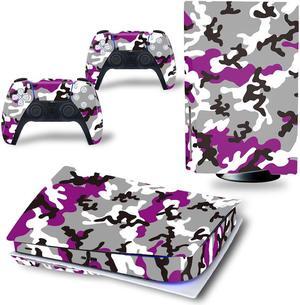 Luxury Color PS5 Disk Skin Sticker Decal Film for PS5Disk Console and 2 Controllers PS5 Disk Skin Sticker Vinyl(TN-PS5Disk-3558)