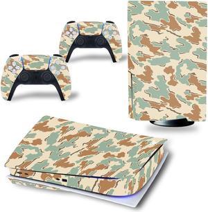 Luxury Color PS5 Disk Skin Sticker Decal Film for PS5Disk Console and 2 Controllers PS5 Disk Skin Sticker Vinyl(TN-PS5Disk-3558)