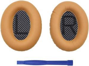 Soft Ear Pads Cushions for QC35 QC15 QC25 Headsets Earpads Replacements(LR blue pad)
(Khaki)