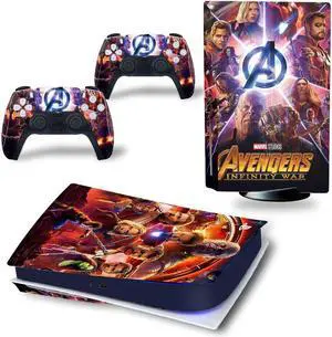 Cartoon Skin Sticker For PS5Disk PS5 Dick Game Console Game Handle Full Protective Film(TN-PS5Disk-2246)