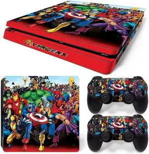 Skin Sticker Protective Film for Slim PS4 PS4Slim Console Controller Accessorie GamePad Cover(TN-PS4Slim-0332)