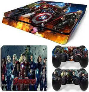 Skin Sticker Protective Film for Slim PS4 PS4Slim Console Controller Accessorie GamePad Cover(TN-PS4Slim-0336)