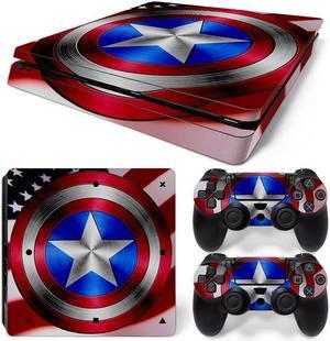 Skin Sticker Protective Film for Slim PS4 PS4Slim Console Controller Accessorie GamePad Cover(TN-PS4Slim-0347)
