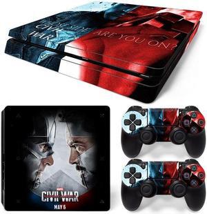 Skin Sticker Protective Film for Slim PS4 PS4Slim Console Controller Accessorie GamePad Cover(TN-PS4Slim-0351)