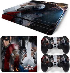 Skin Sticker Protective Film for Slim PS4 PS4Slim Console Controller Accessorie GamePad Cover(TN-PS4Slim-0350)