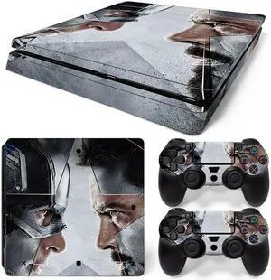 Skin Sticker Protective Film for Slim PS4 PS4Slim Console Controller Accessorie GamePad Cover(TN-PS4Slim-0353)