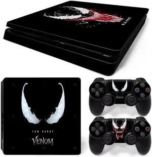 Venom Skin Sticker Protective Film for Slim PS4 PS4Slim Console 2 Controllers Accessories Para(TN-PS4Slim-2094)