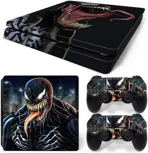 Venom Skin Sticker Protective Film for Slim PS4 PS4Slim Console 2 Controllers Accessories Para(TN-PS4Slim-2105)