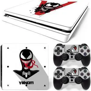 Venom Skin Sticker Protective Film for Slim PS4 PS4Slim Console 2 Controllers Accessories Para(TN-PS4Slim-2102)