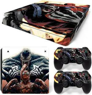 Venom Skin Sticker Protective Film for Slim PS4 PS4Slim Console 2 Controllers Accessories Para(TN-PS4Slim-2106)