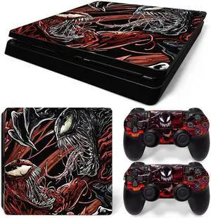 Venom Skin Sticker Protective Film for Slim PS4 PS4Slim Console 2 Controllers Accessories Para(TN-PS4Slim-2108)