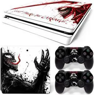 Venom Skin Sticker Protective Film for Slim PS4 PS4Slim Console 2 Controllers Accessories Para(TN-PS4Slim-2112)