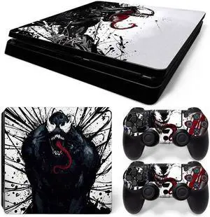 Venom Skin Sticker Protective Film for Slim PS4 PS4Slim Console 2 Controllers Accessories Para(TN-PS4Slim-2115)