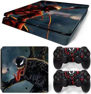 Venom Skin Sticker Protective Film for Slim PS4 PS4Slim Console 2 Controllers Accessories Para(TN-PS4Slim-2113)