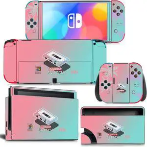 Skin Sticker Decal for Switch NSConsole  Controller Dock Skin Vinyl Protective Film(1244)