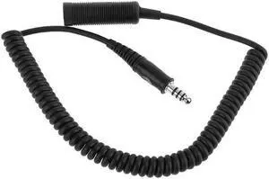 Headset Military Helicopter Headphone Extension Line Cable Durable Stable Cord