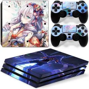 Lilo & Stitch Vinyl Skin Sticker for PS4 4 Pro Console 2 Controllers Decal Para Game Accessories(TN-P4Pro-6022)