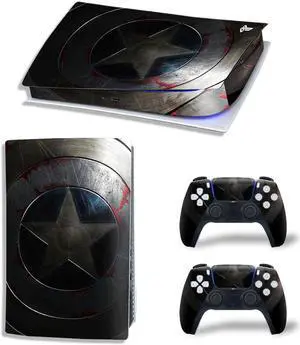 Captain America PS5 Digital Edition Skin Sticker Decal for PS5Console 2 Controllers PS5 Sticker Vinyl(TN-PS5Digital-2258)