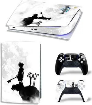 Deadpool PS5 Digital Edition Skin Sticker Decal for PS5Console and 2 Controllers PS5 Skin Sticker Vinyl(TN-PS5Digital-4803)